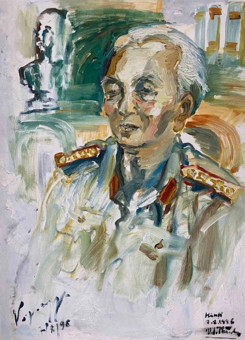 Chân dung Đại tướng Võ Nguyên Giáp qua nét vẽ Văn Dương Thành và chữ ký của đại tướng

ẢNH: LAM PHONG